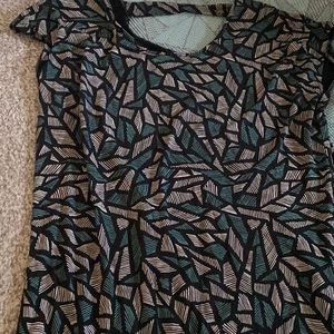 Long geometric maxi dress